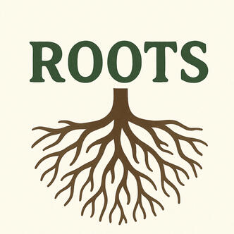 ROOTS ROOTS icon with roots growing from the letters